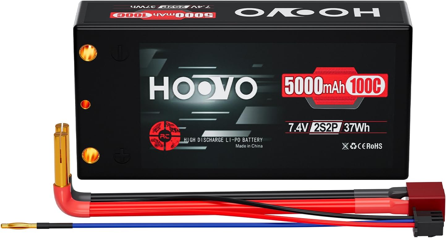 Hoovo 5000mAh 2S 100C LiPo Battery